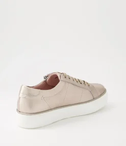 New Midas Shoes Feema Platino White Leather Sneakers