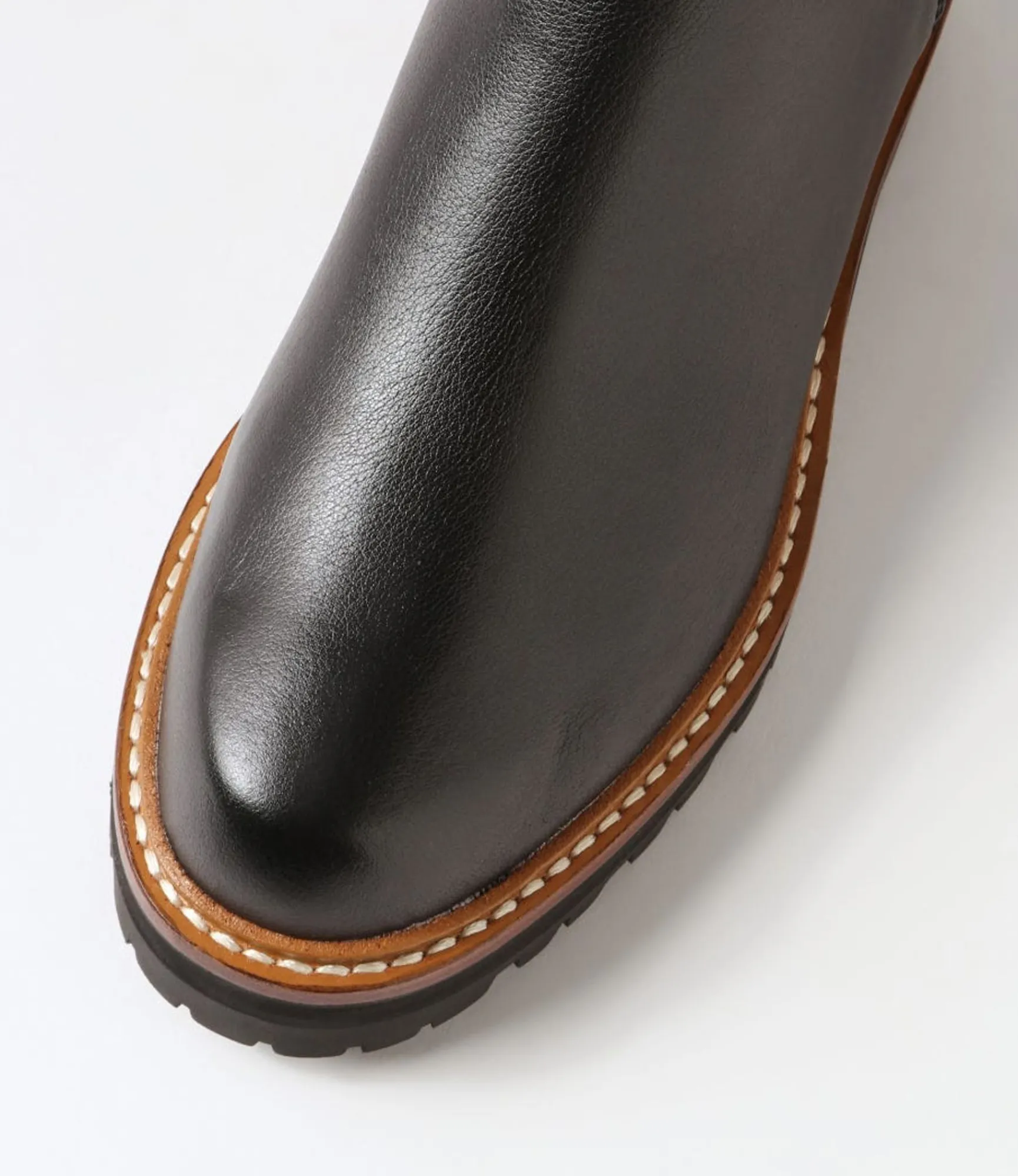 Clearance Midas Shoes Fema Black Tumble Leather Chelsea Boots