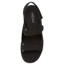 Cheap Midas Shoes Ferrus Black Canvas
