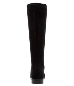 Online Midas Shoes Fiery Black Stretch Microsuede Knee High Boots