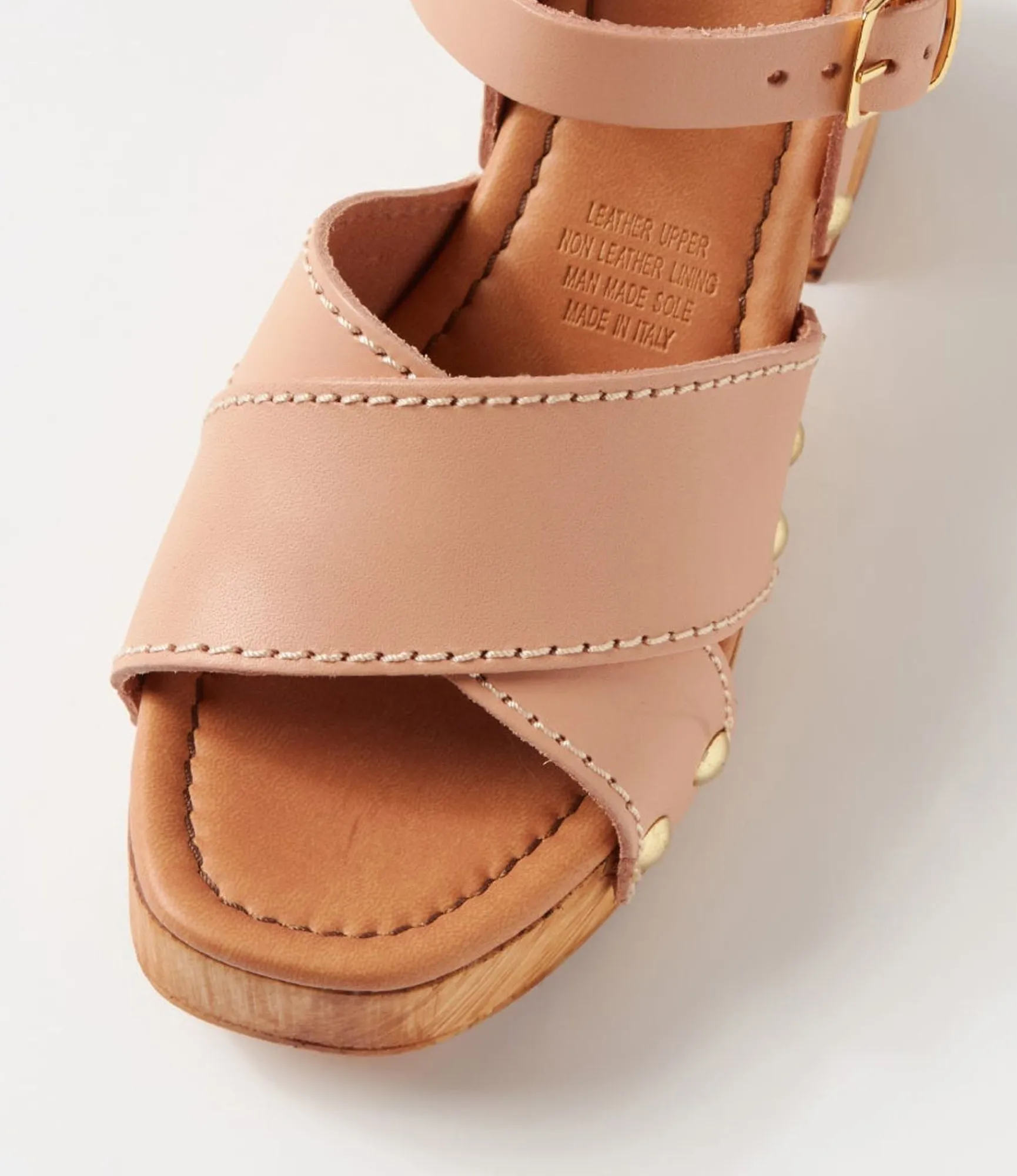 Cheap Midas Shoes Fillie Nude Leather Sandals