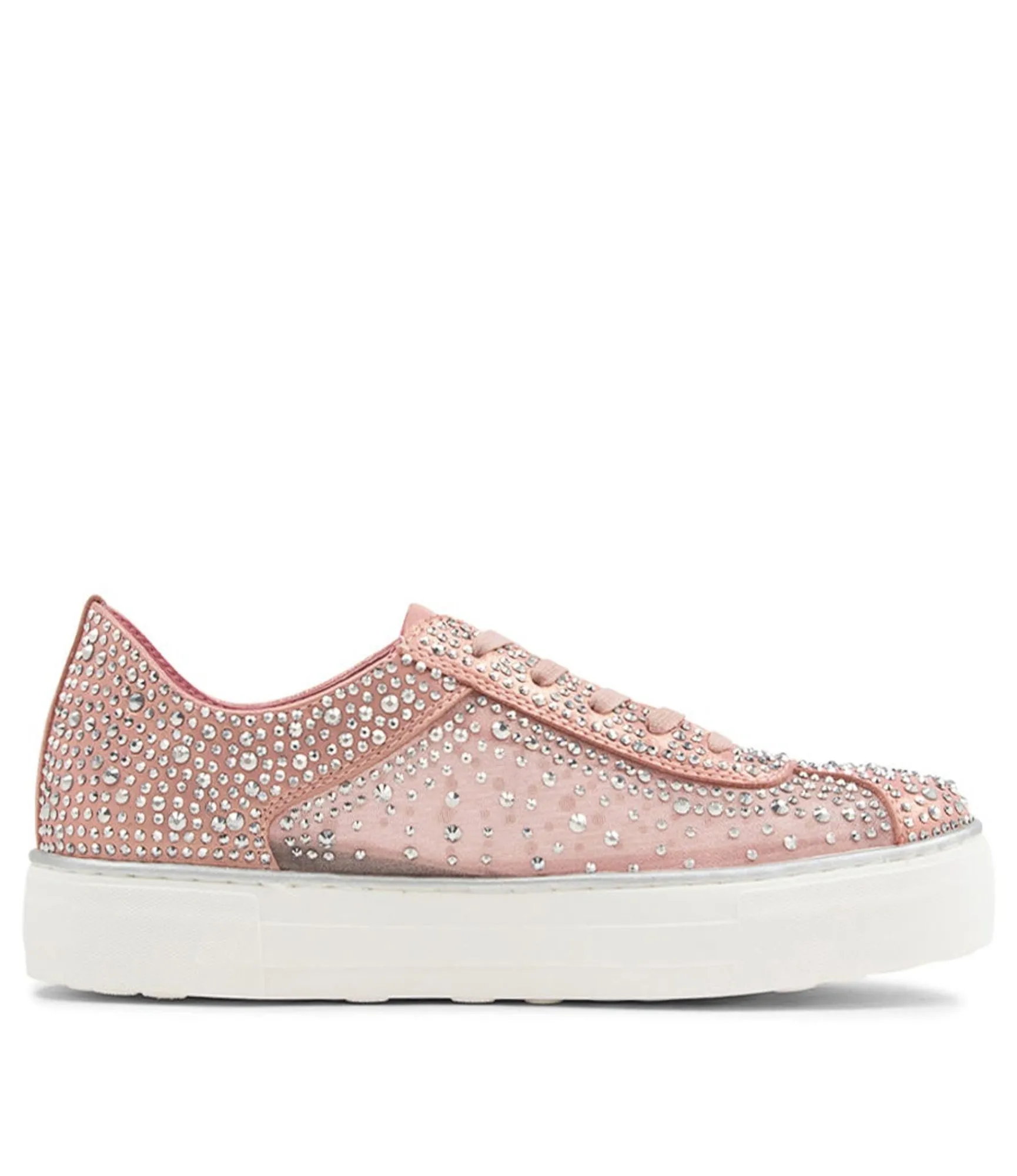 New Midas Shoes Fillip Pink Mesh Leather Sneakers