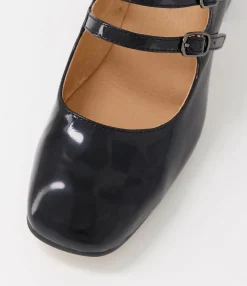 Sale Midas Shoes Fiore Black Patent Leather Mary Janes