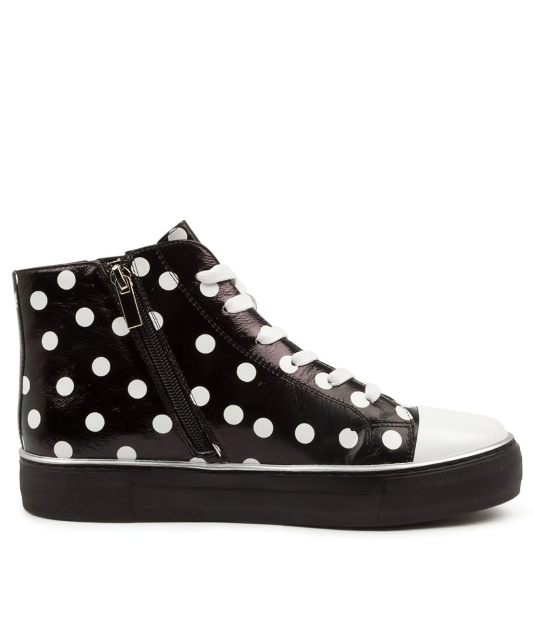 Shop Midas Shoes Flick Black&White Spot