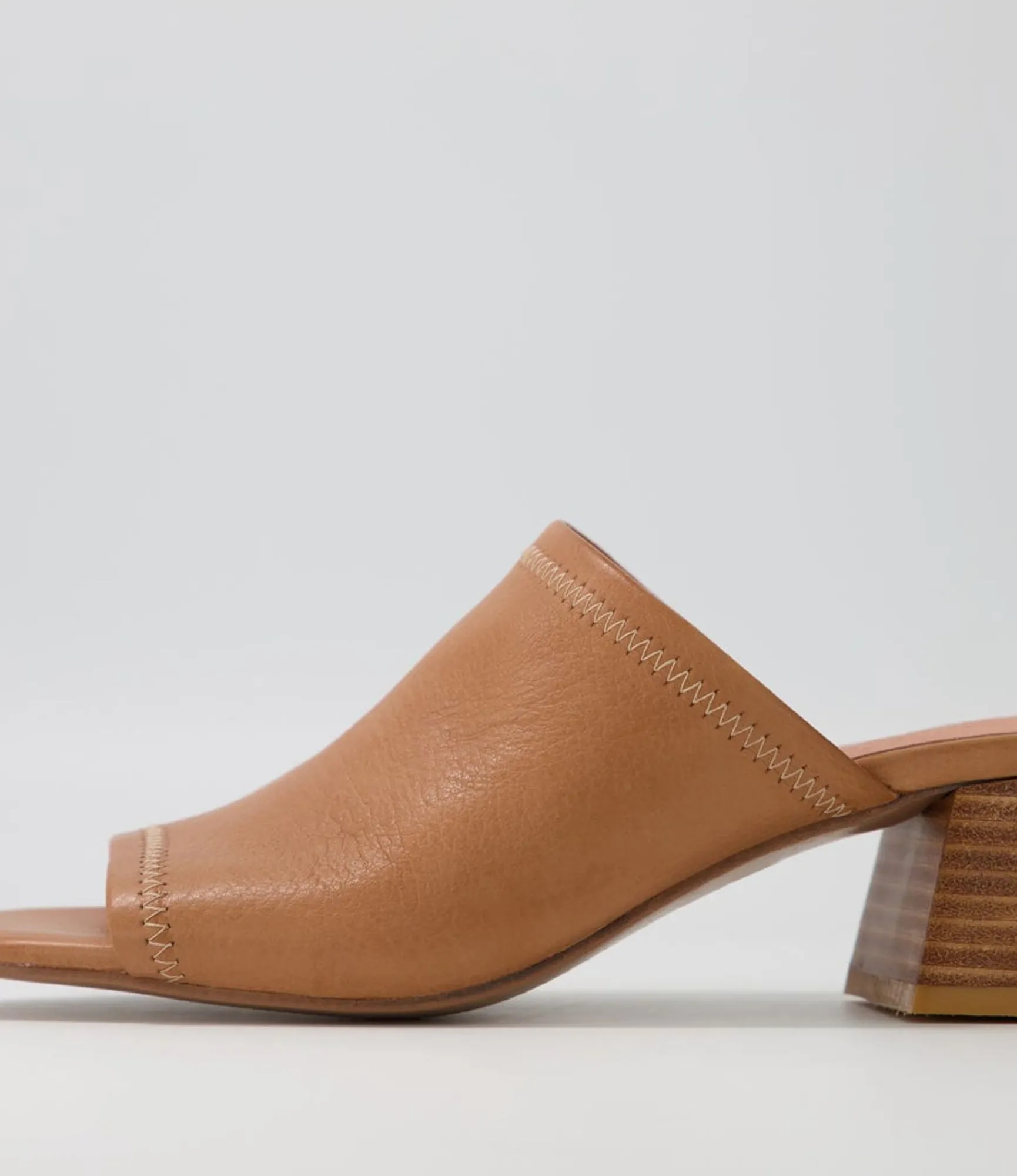 Cheap Midas Shoes Florene Tan Leather Slides