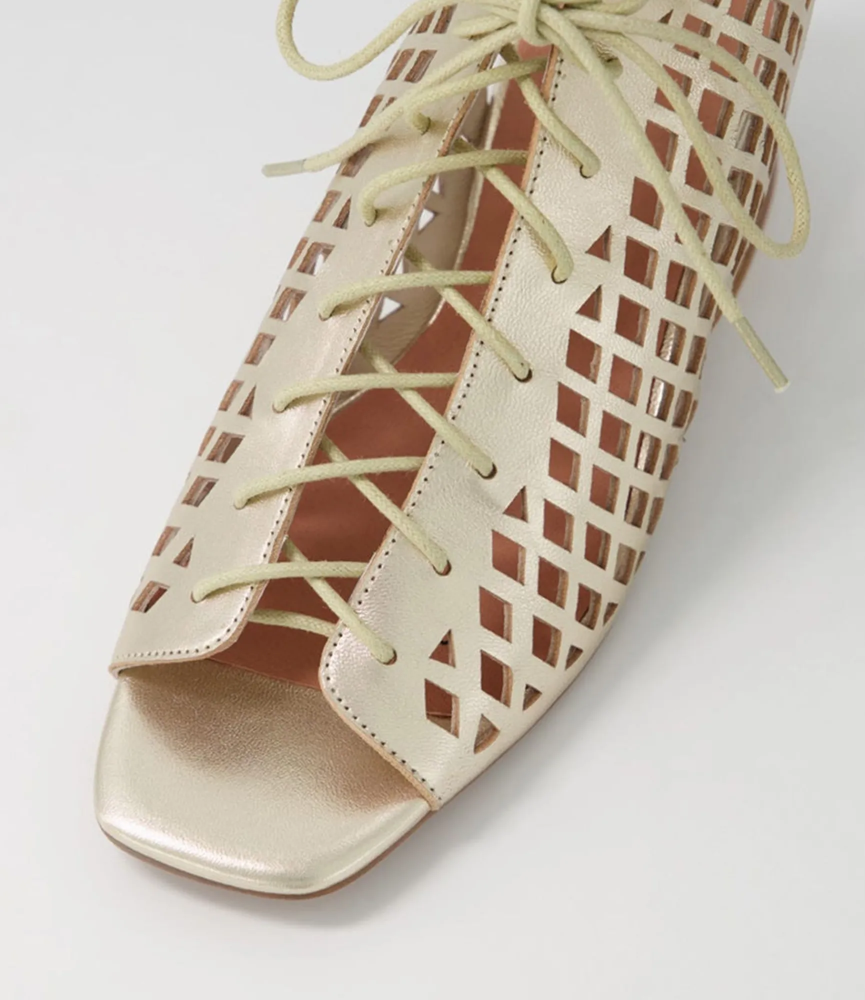 Flash Sale Midas Shoes Floss Pale Gold Leather Sandals