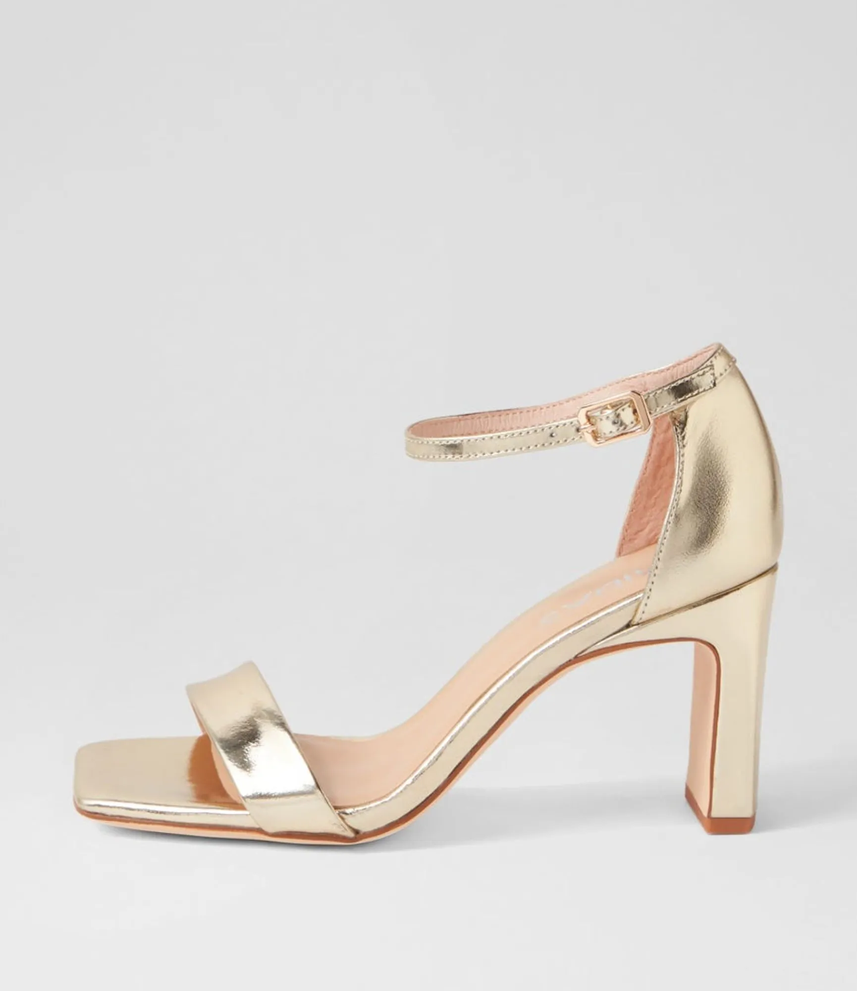 Clearance Midas Shoes Flowar Gold Mirror Leather Sandals