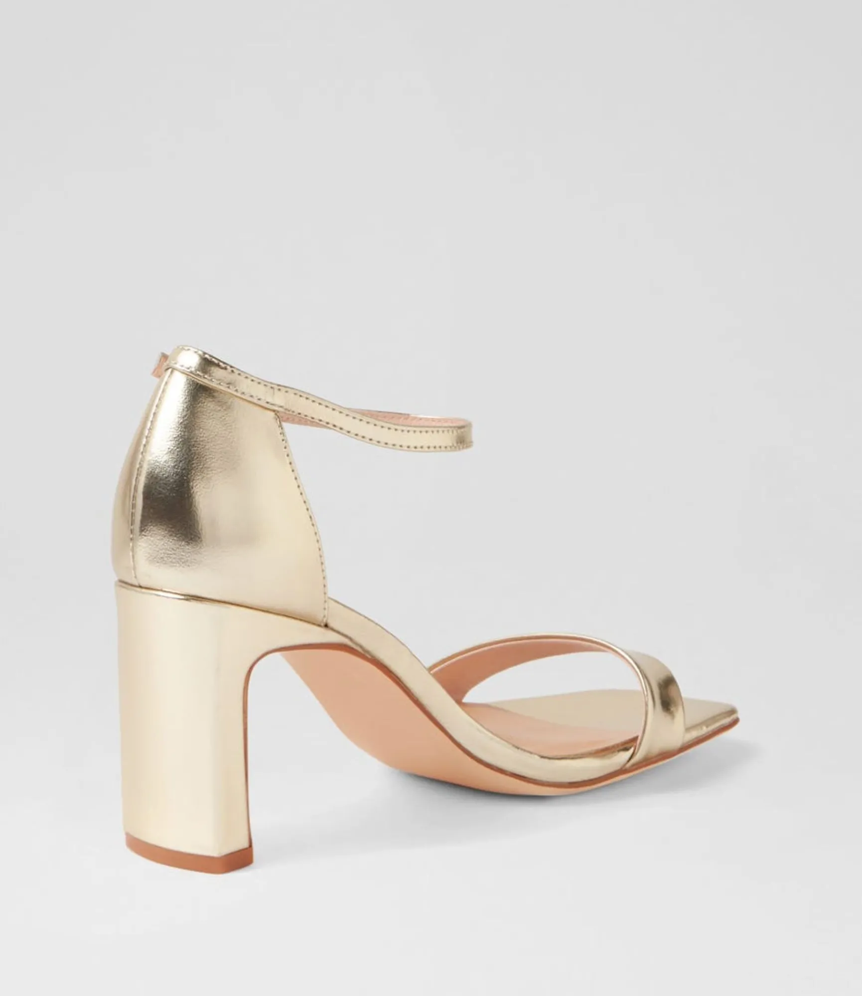 Clearance Midas Shoes Flowar Gold Mirror Leather Sandals