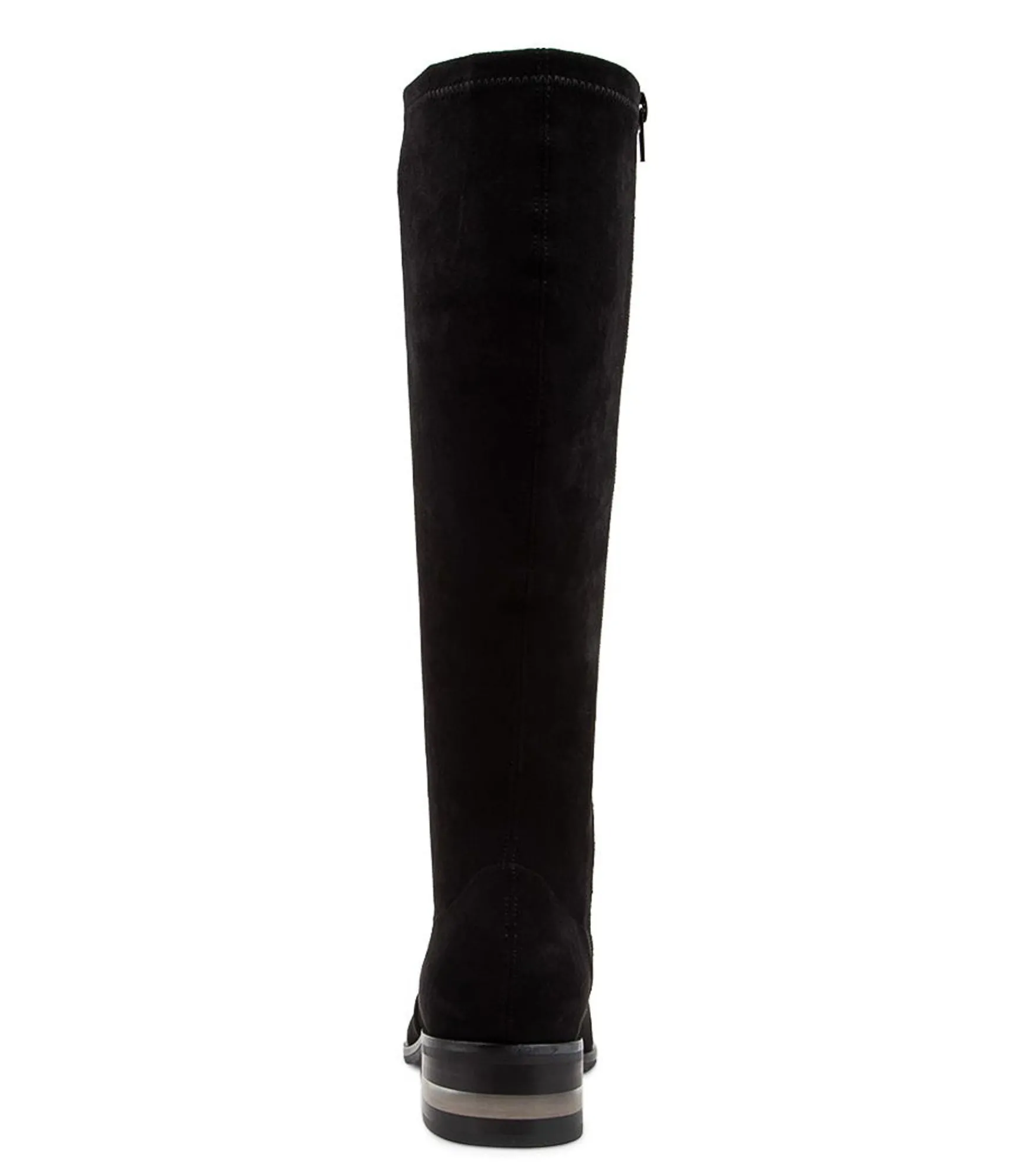 Fashion Midas Shoes Flowe Black Microsuede Knee High Boots Bh