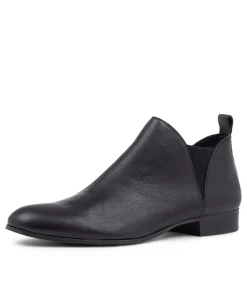 Cheap Midas Shoes Folli Black Leather Chelsea Boots Bh