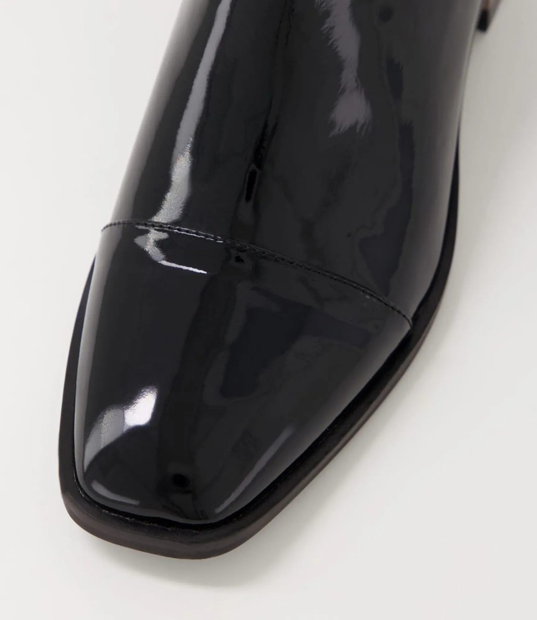 Fashion Midas Shoes Foro Black Heel Patent Leather Ankle Boots