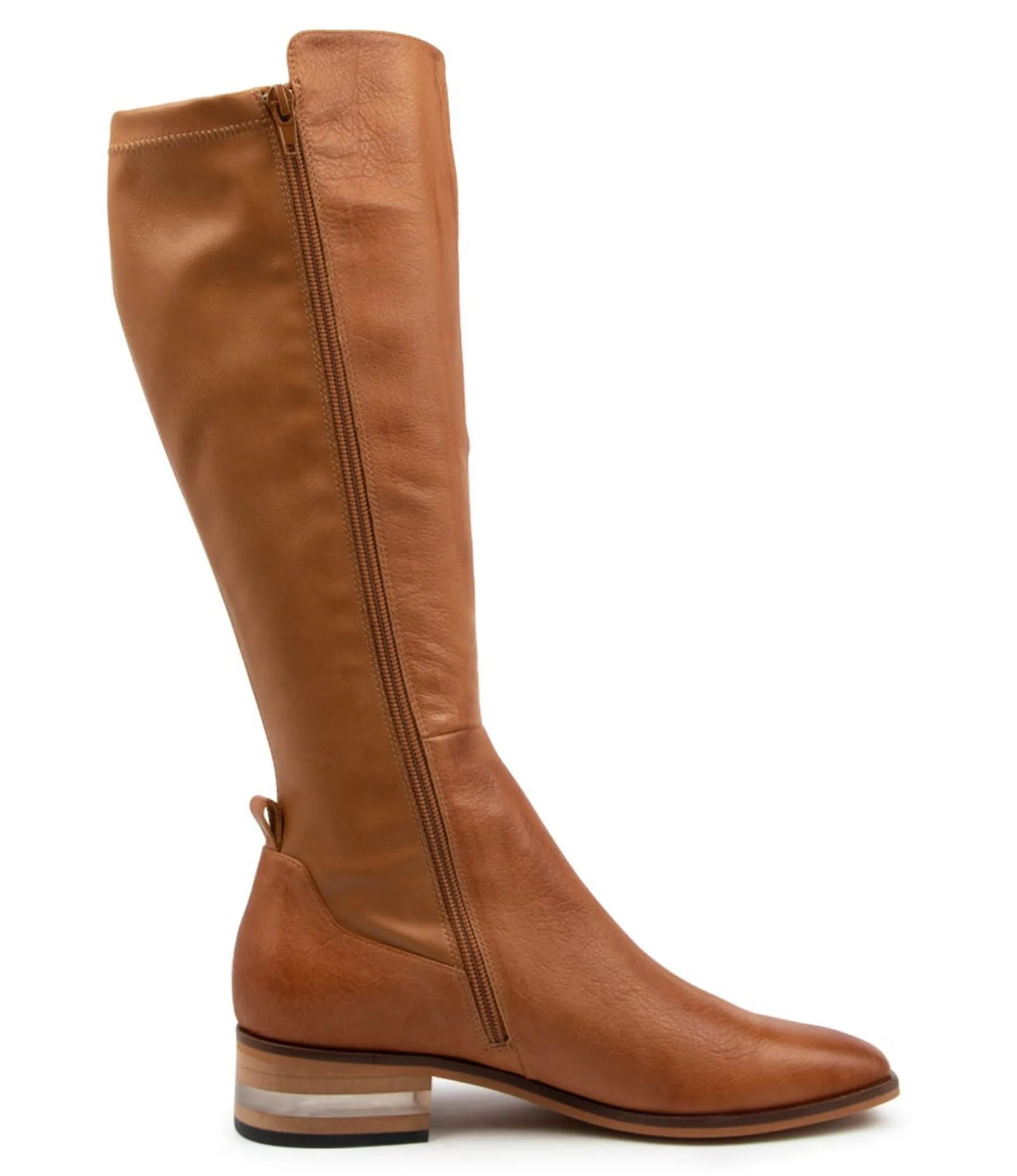 Online Midas Shoes Fox Dk Tan Lea-Stretch