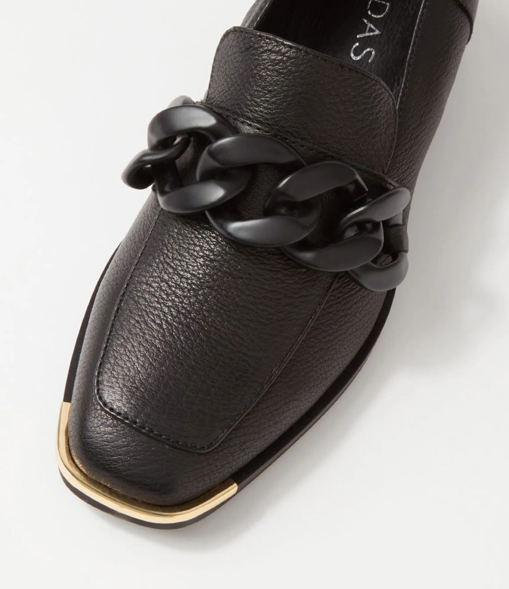 Cheap Midas Shoes Freyah Black Leather Heels