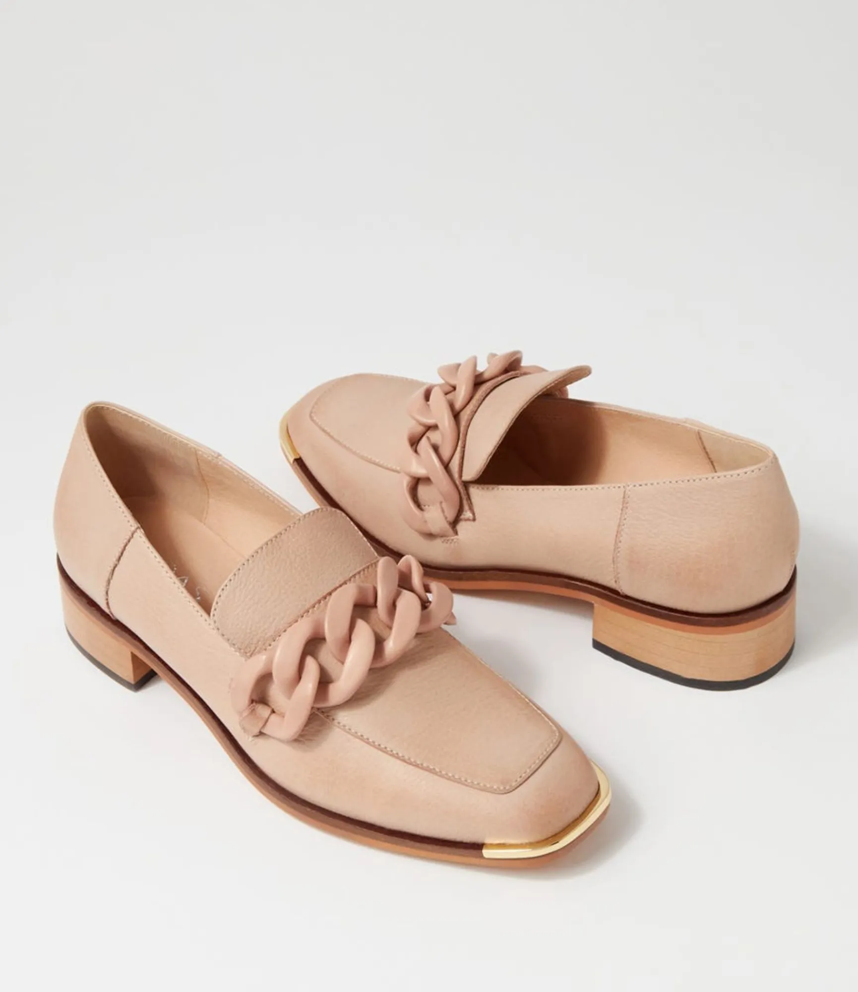 Best Sale Midas Shoes Freyah Nude Leather Heels
