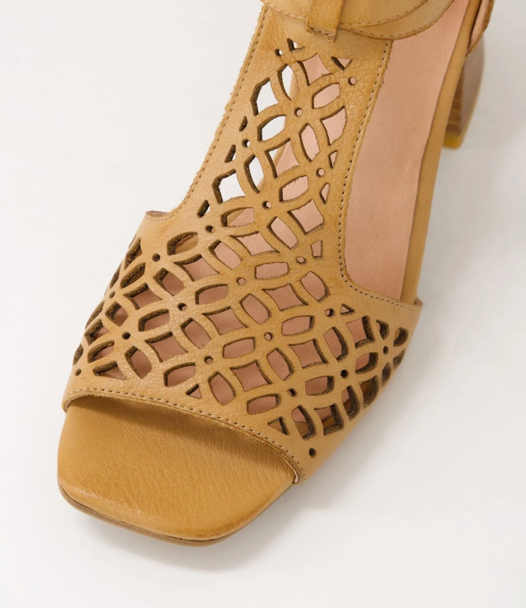Cheap Midas Shoes Fyllis Dark Tan Leather Sandals