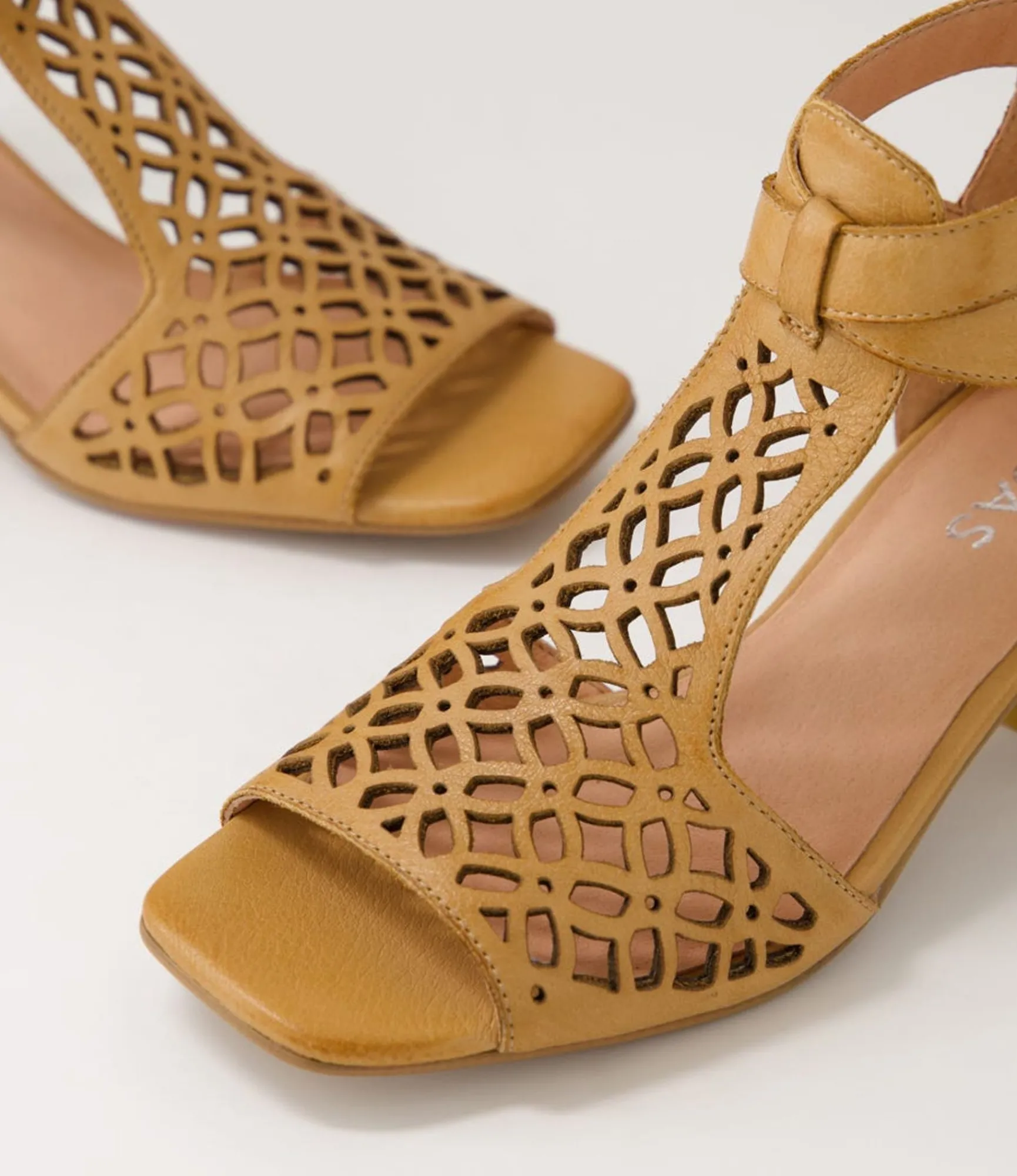 Cheap Midas Shoes Fyllis Dark Tan Leather Sandals