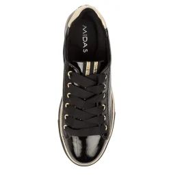 Cheap Midas Shoes Fynn Black Patent Multi