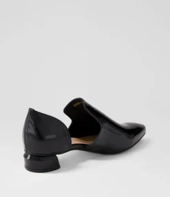 Store Midas Shoes Fyre Black Patent Leather Heels