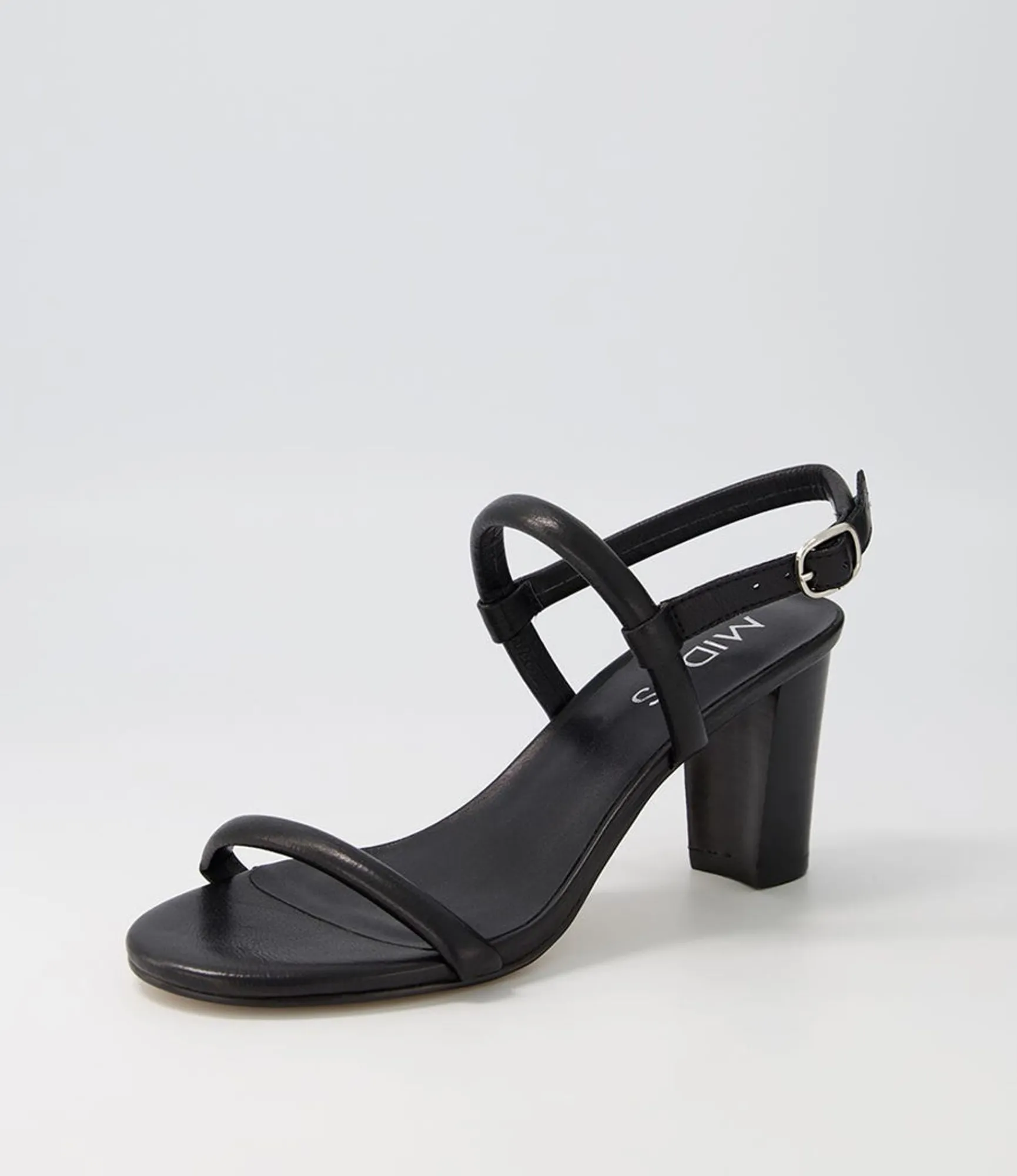Cheap Midas Shoes Gablee Black Leather Sandals