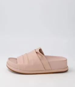 Fashion Midas Shoes Gabler Cafe Leather Slides