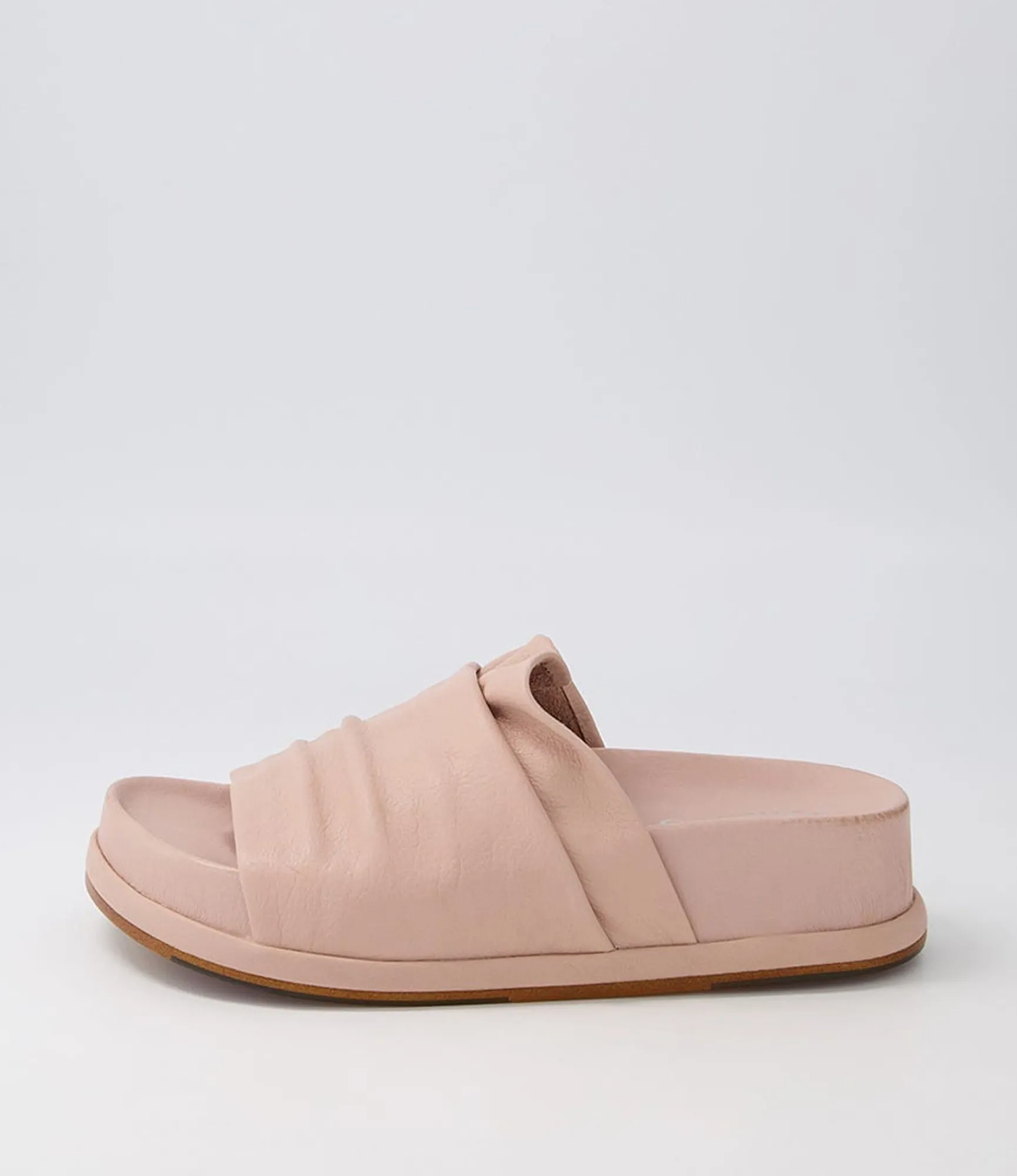 Fashion Midas Shoes Gabler Cafe Leather Slides