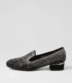 Online Midas Shoes Gallosh New Black Suede Heels