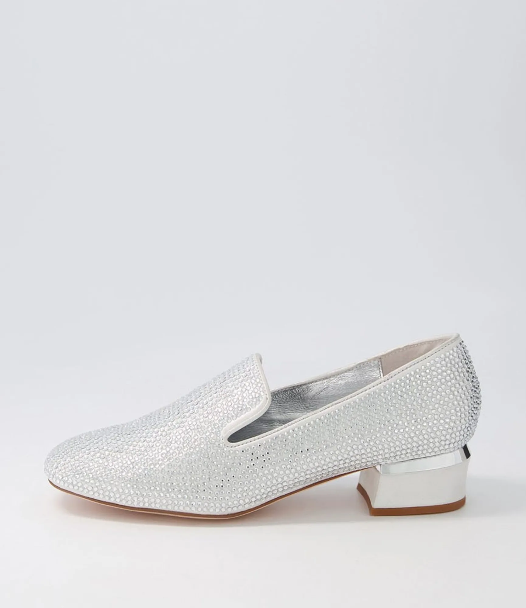 Sale Midas Shoes Gallosh Silver Shimmer Multi Heels