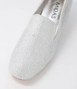 Sale Midas Shoes Gallosh Silver Shimmer Multi Heels