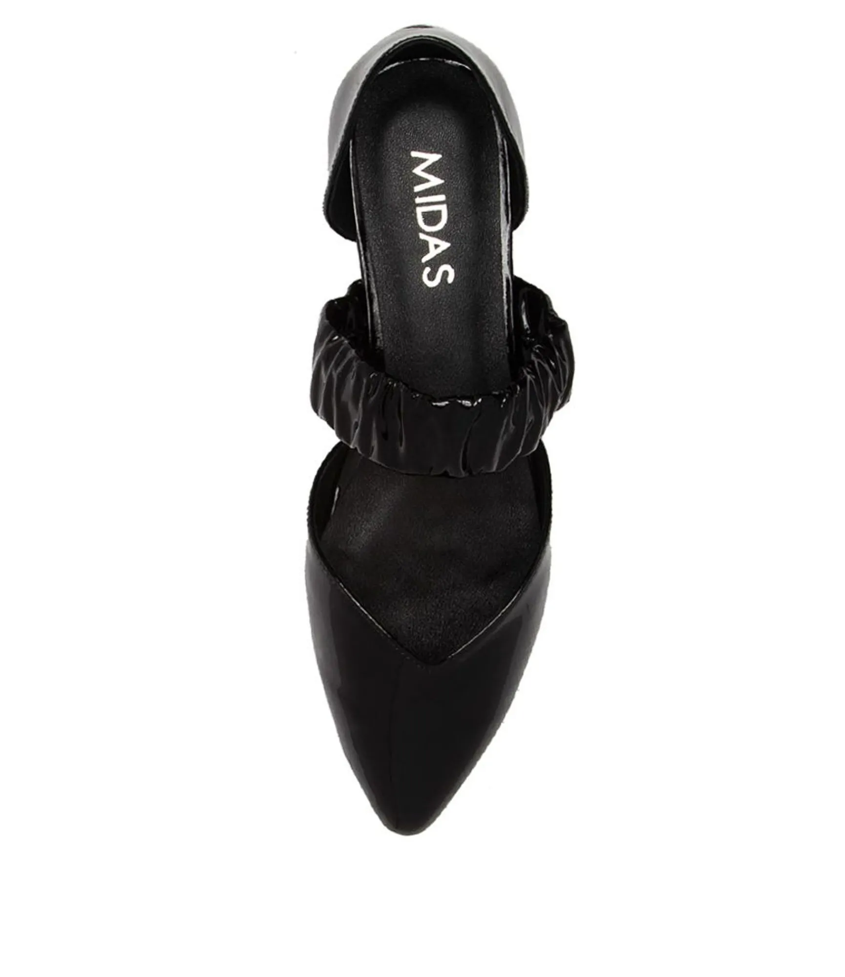 Flash Sale Midas Shoes Garfield Black Patent Leather Flat Shoes