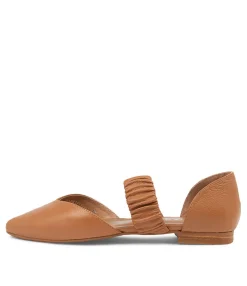 Flash Sale Midas Shoes Garfield Dark Tan Leather Flat Shoes