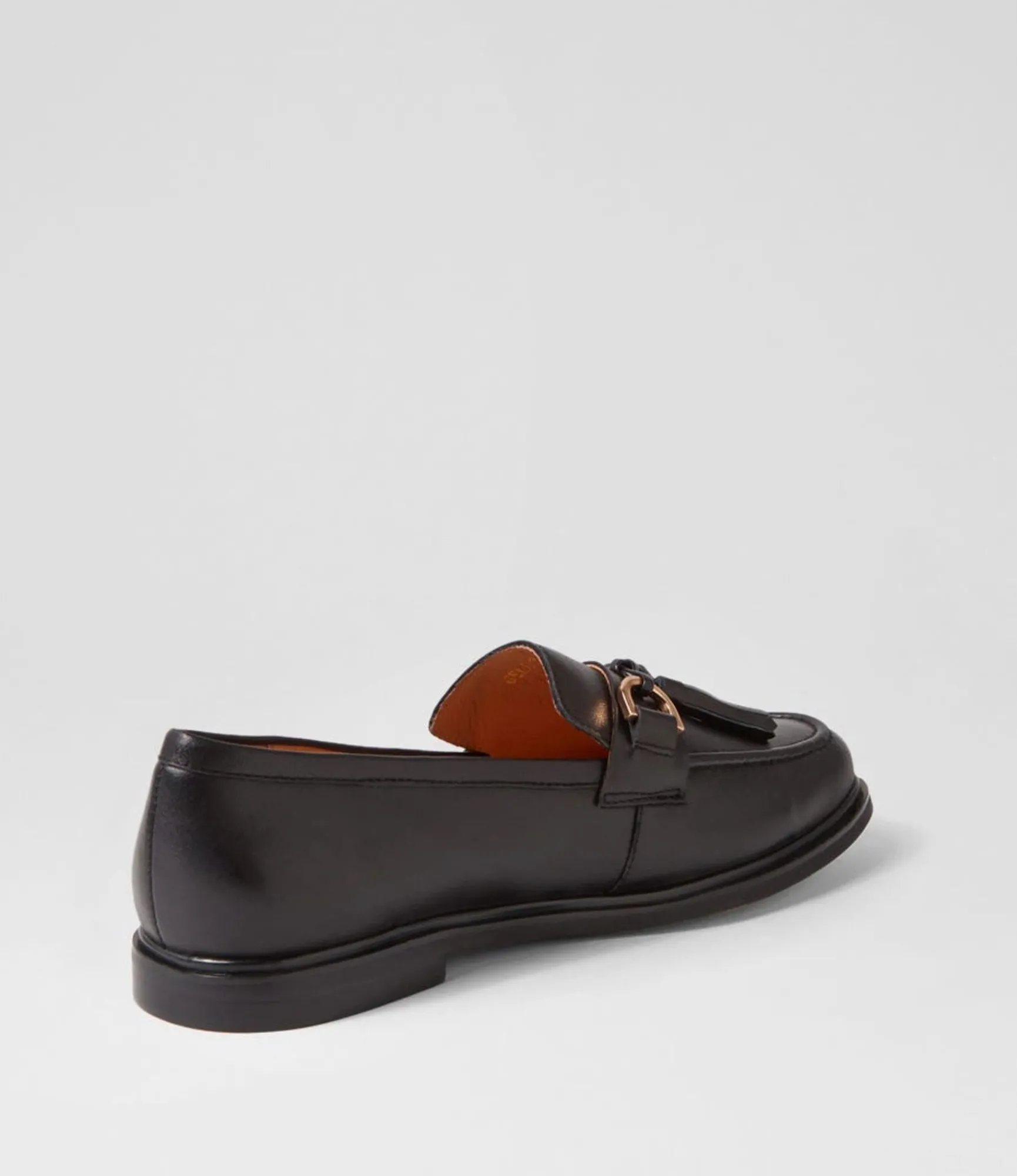 Clearance Midas Shoes Gello Black Leather Loafers
