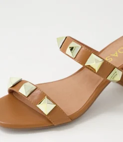 Cheap Midas Shoes Gemani Dark Tan Leather Sandals