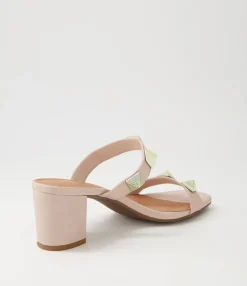 New Midas Shoes Gemani Nude Leather Sandals