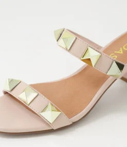 New Midas Shoes Gemani Nude Leather Sandals