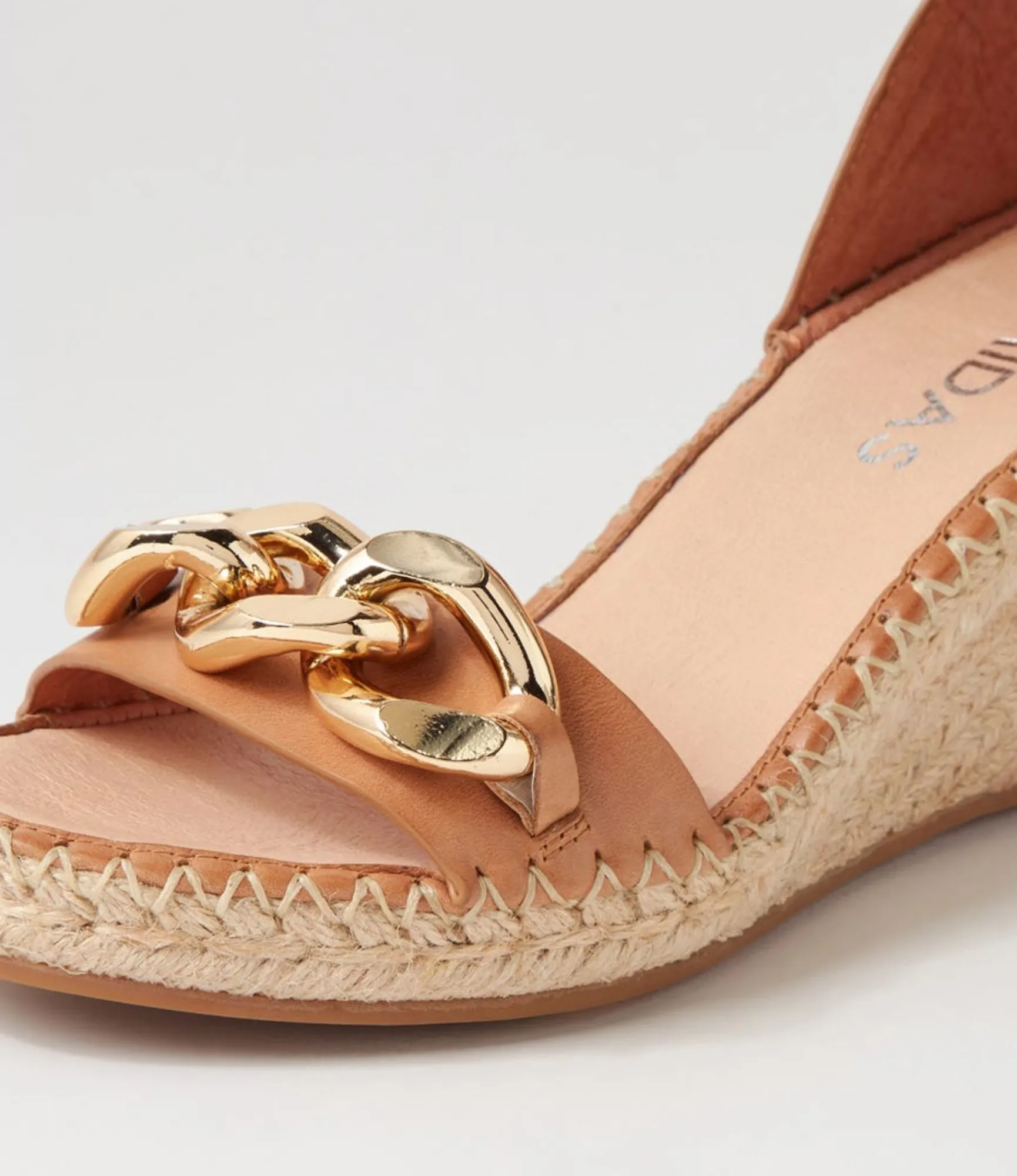 Cheap Midas Shoes Geysi Tan Natural Rope Leather Sandals