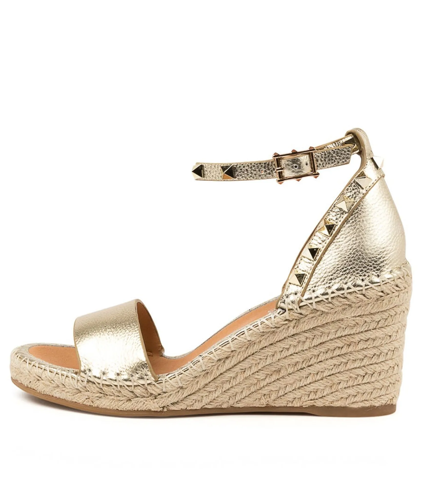Clearance Midas Shoes Gigi Pale Gold Leather