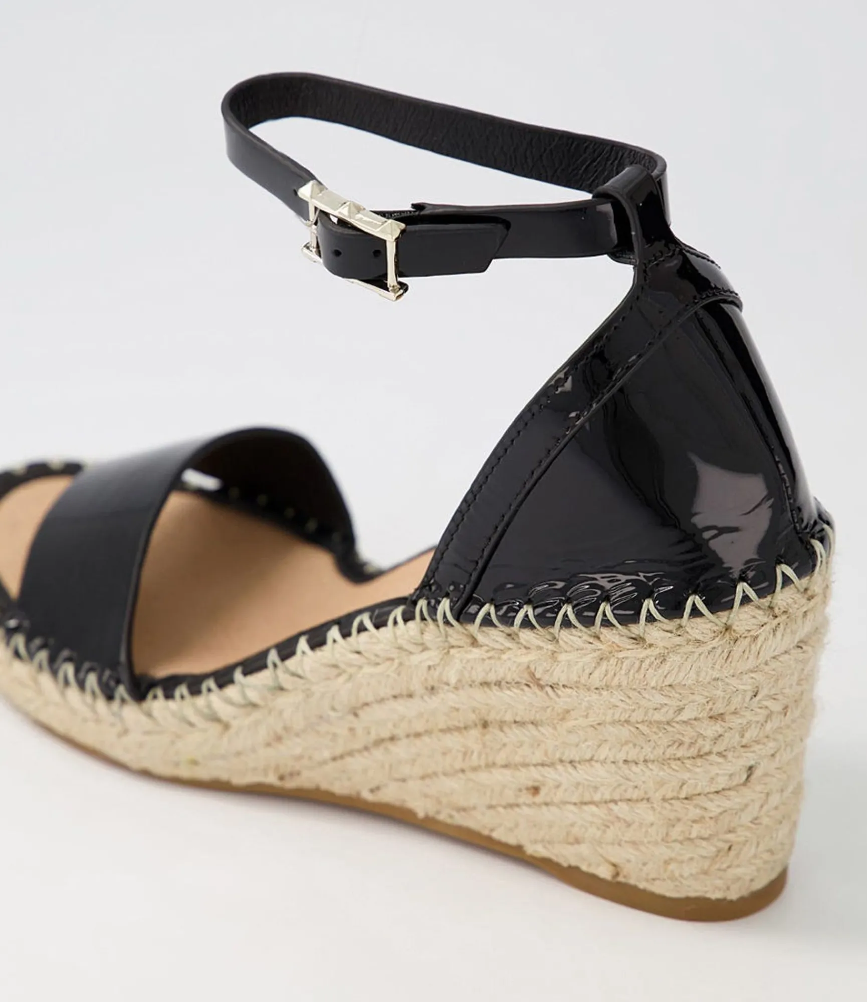 Sale Midas Shoes Gigo Black Patent Leather Espadrilles