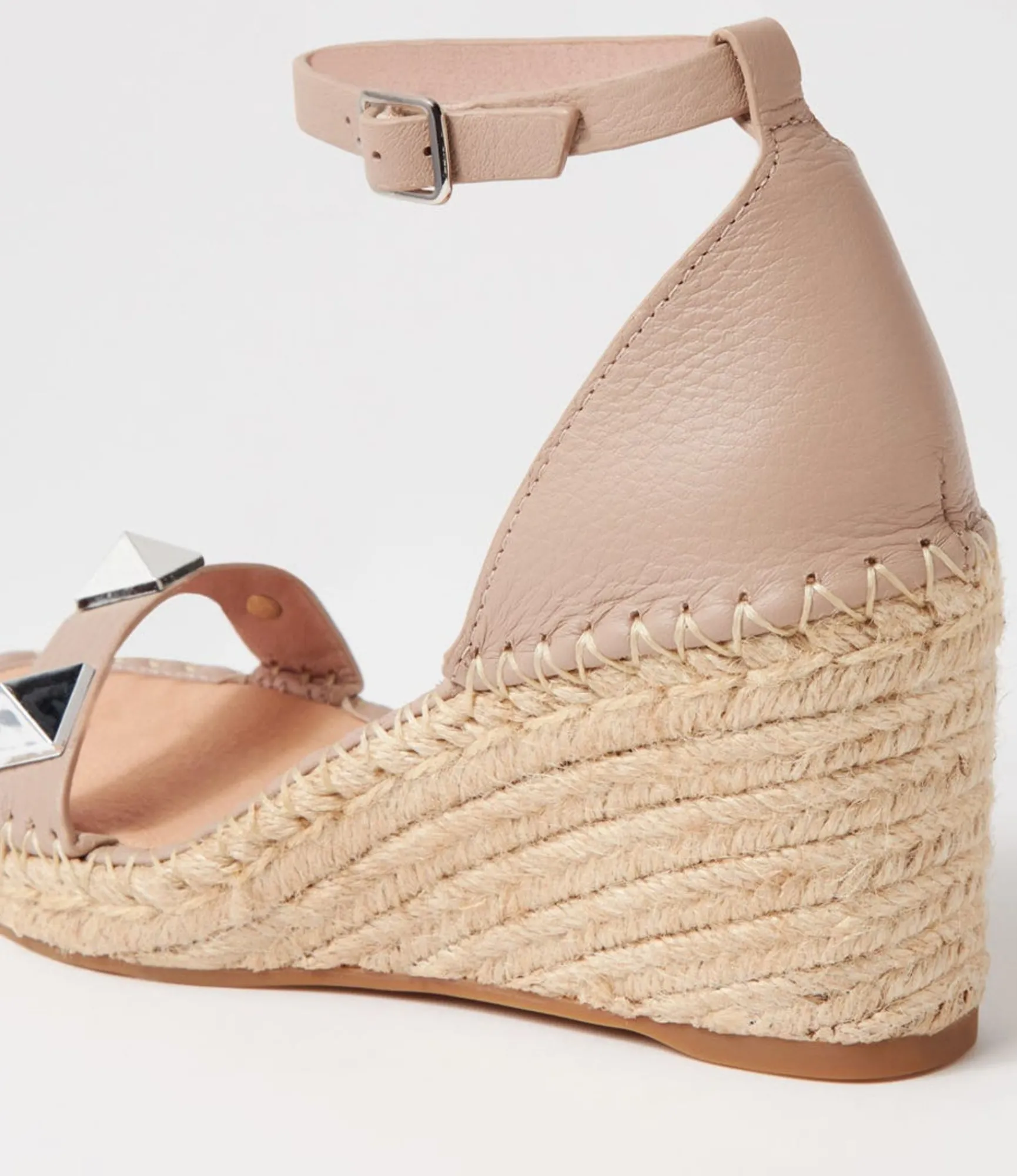 Hot Midas Shoes Gillies Rose Leather Wedges
