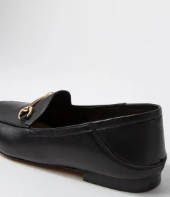 Sale Midas Shoes Ginnas Half Black Leather Loafers