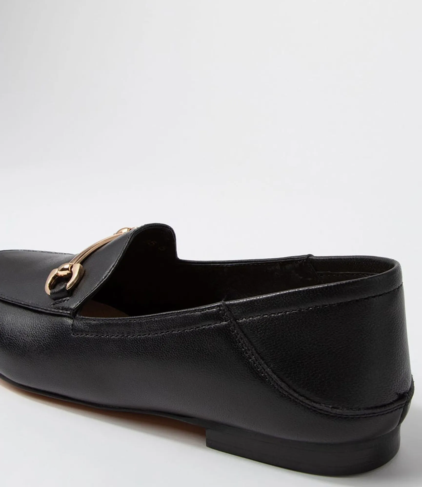 Sale Midas Shoes Ginnas Half Black Leather Loafers