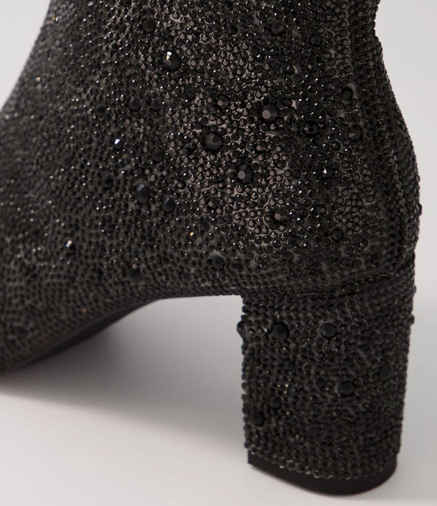 Cheap Midas Shoes Glistin Black Jewel Fabric Ankle Boots
