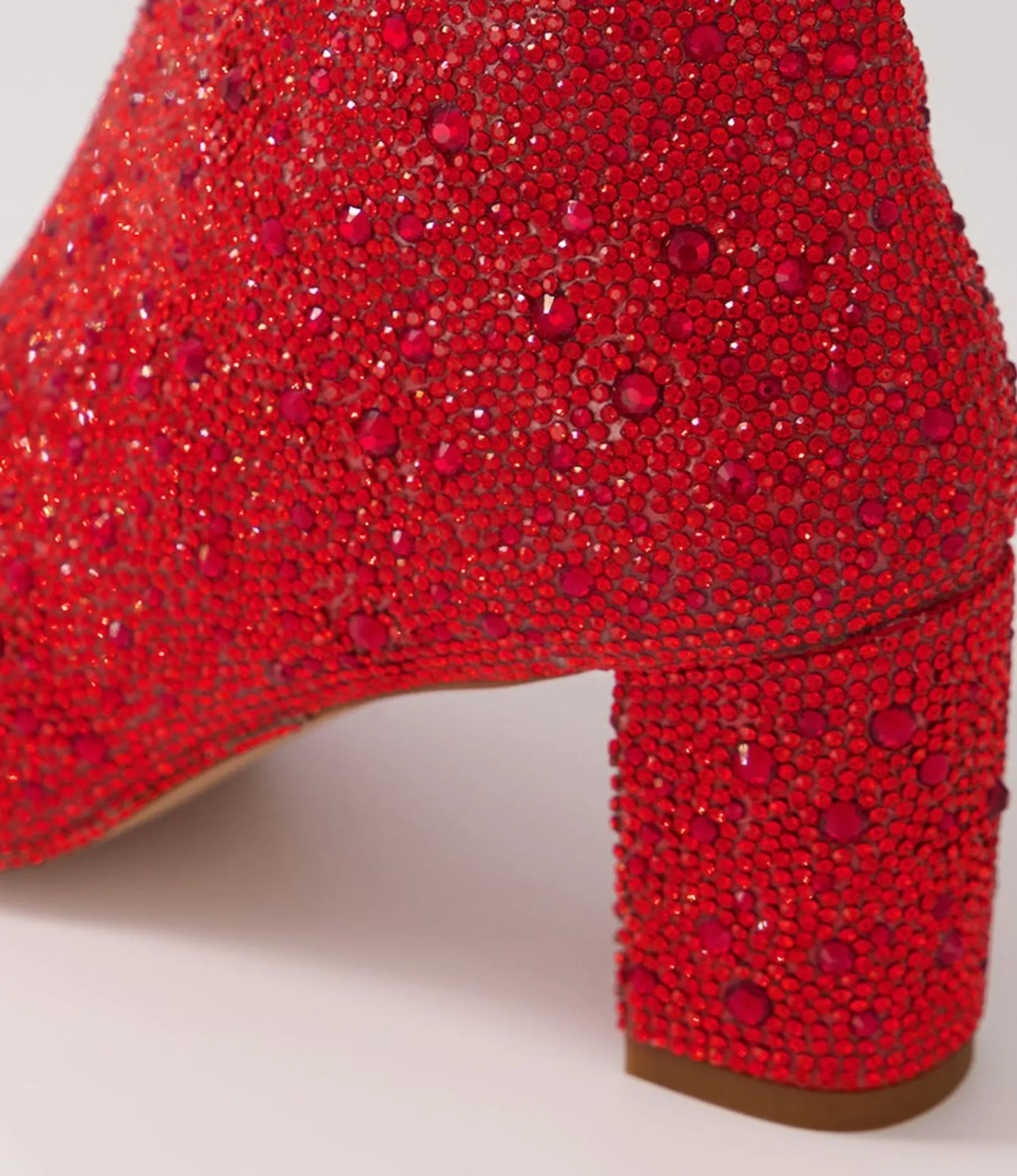 Shop Midas Shoes Glistin Red Jewel Fabric Ankle Boots