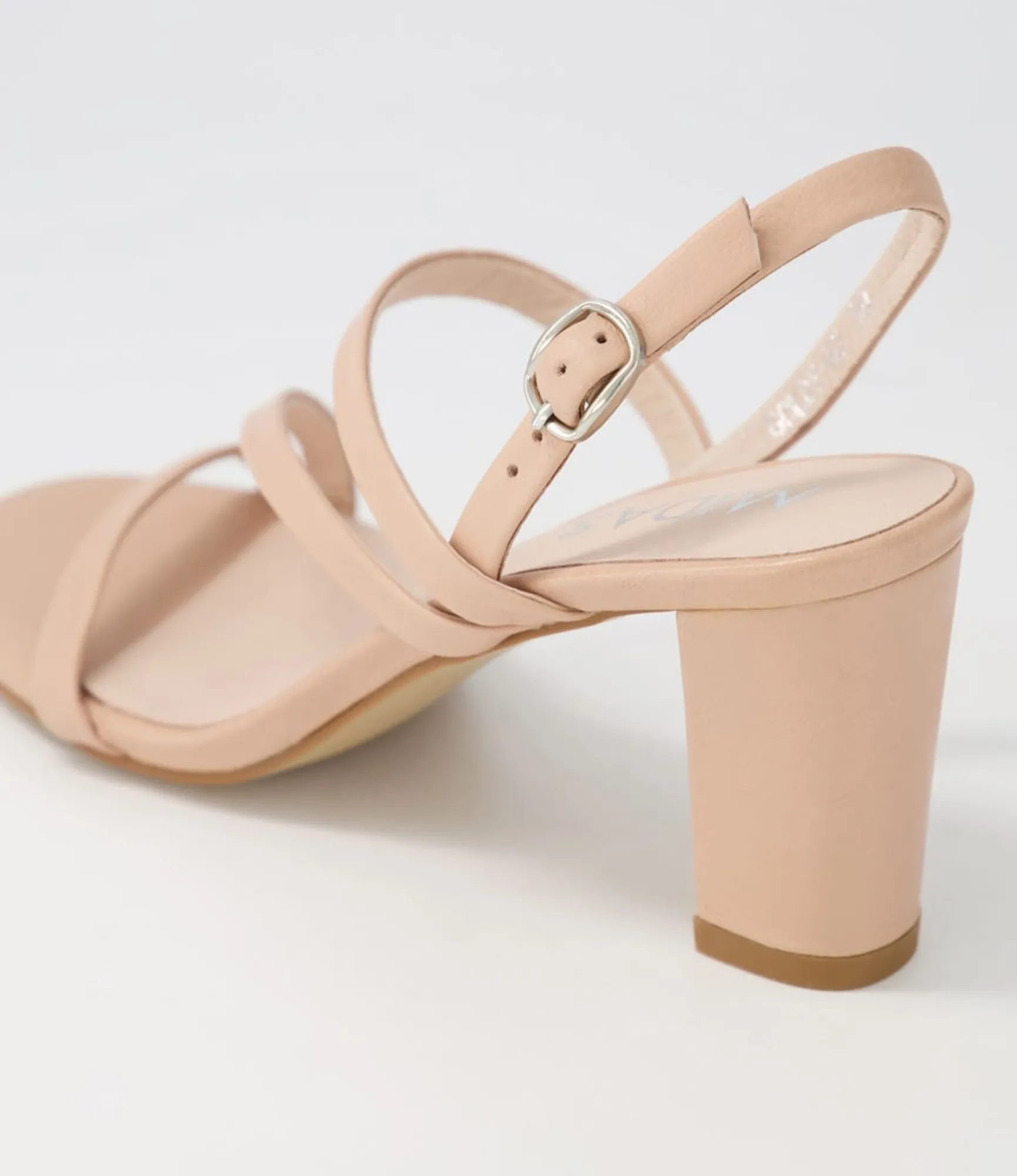 Outlet Midas Shoes Goldy Dark Nude Leather Sandals