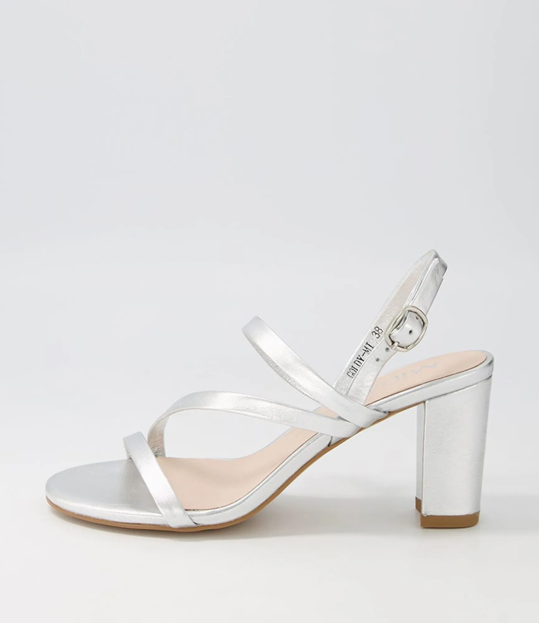 Store Midas Shoes Goldy Silver Leather Sandals