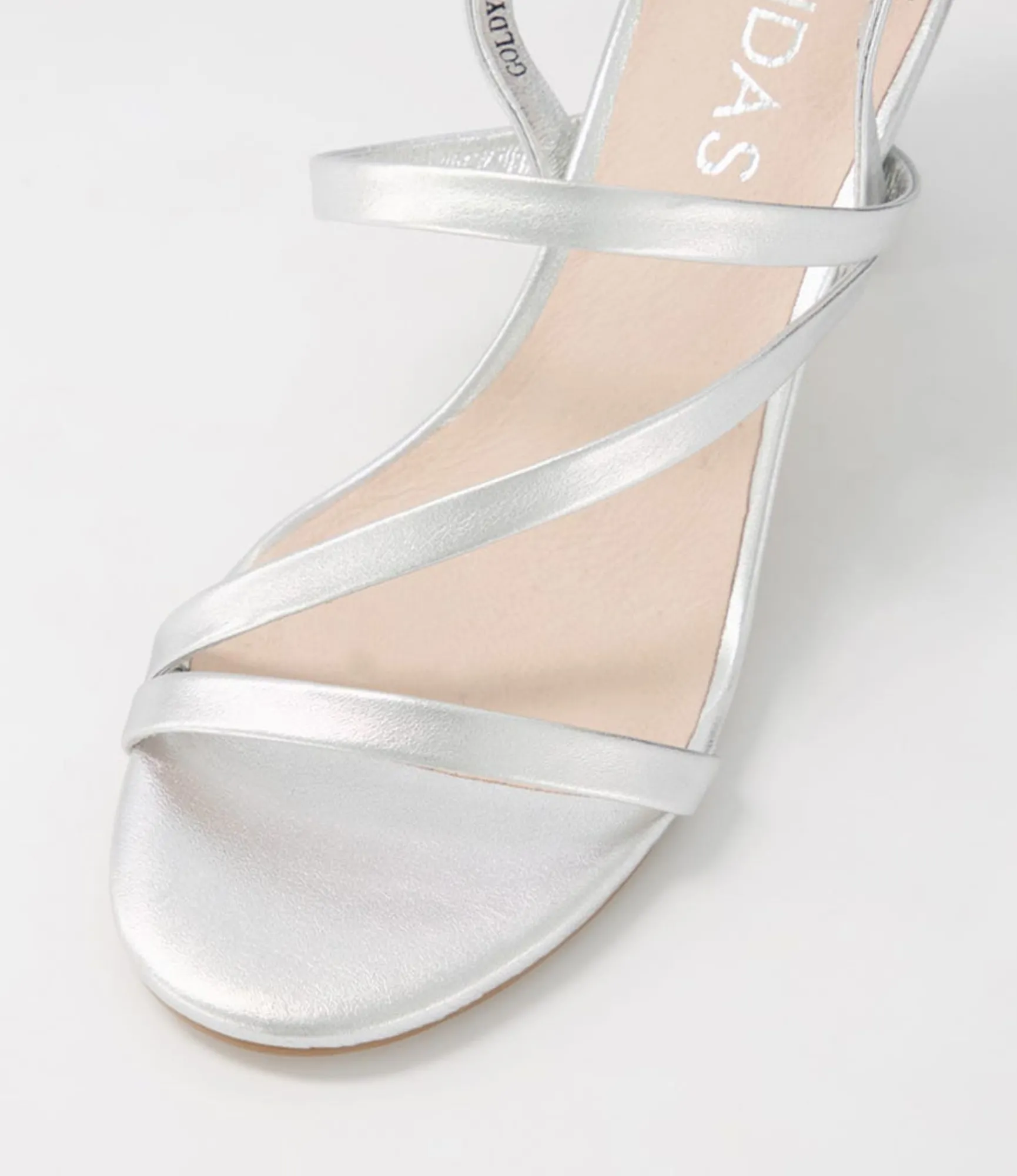 Store Midas Shoes Goldy Silver Leather Sandals