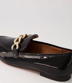 Fashion Midas Shoes Gollish Black Patent Leather Loafers