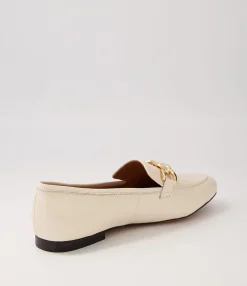 Fashion Midas Shoes Gollish Cream Leather Loafers