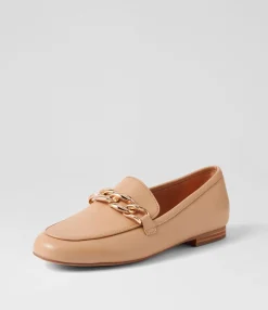 Hot Midas Shoes Gollish Nude Leather Loafers