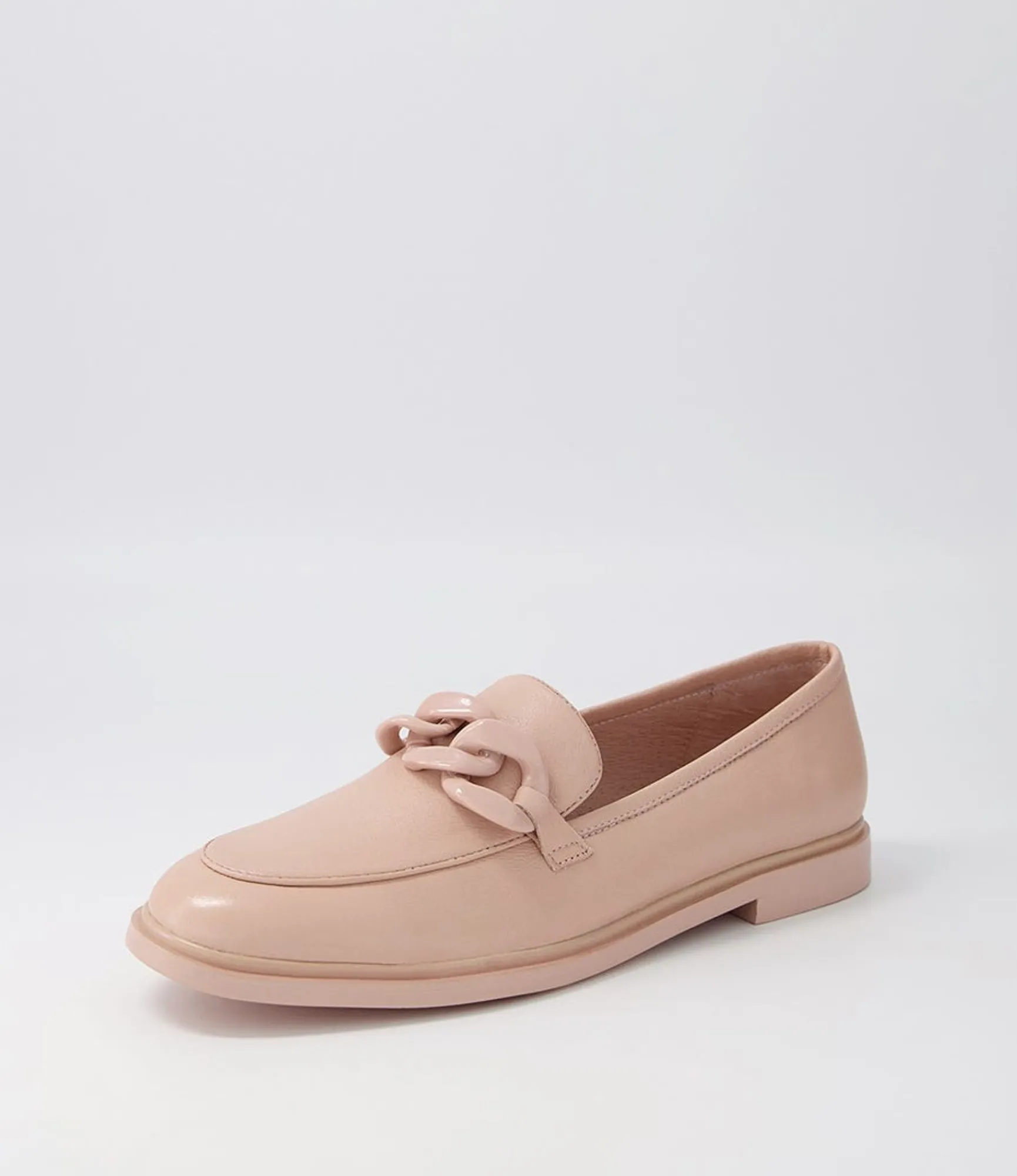 Flash Sale Midas Shoes Gonos Dark Nude Leather Loafers