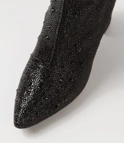 Flash Sale Midas Shoes Gorg Black Jewel Fabric Knee High Boots